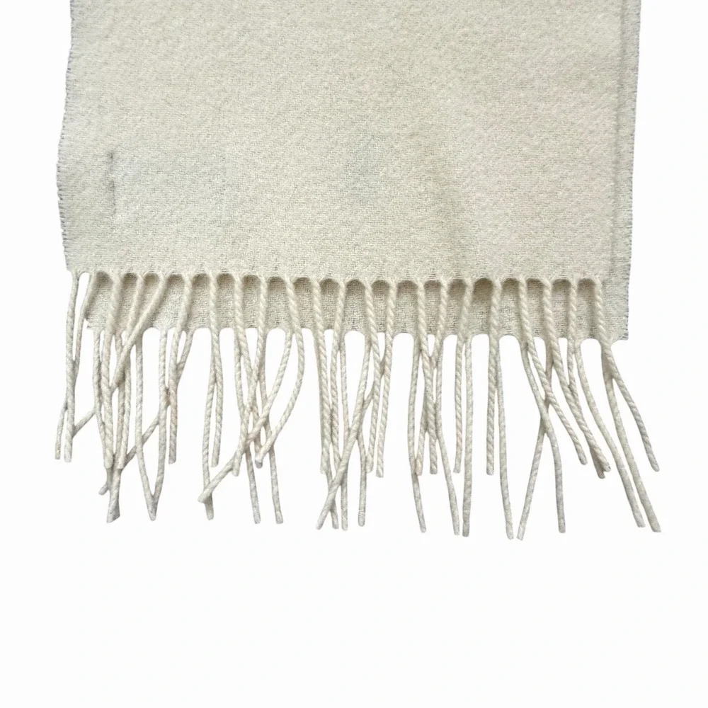 Vintage Polo Ralph Lauren 100% Lambswool Fringe Scarf 7